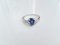 Gelbgold Ring 750 18kt Pear Sapphire und Diamanten 7