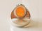 Signet Ring in Silver Carnelian Agate Approximately 12 Carats, Image 3