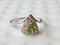 Ring in Natural Green Sapphire Gold Diamond 5