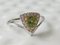 Ring in Natural Green Sapphire Gold Diamond, Image 8