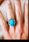 Bague Signet en Argent Turquoise de Environ 12 Karats 9