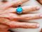 Turquoise Silver Signet Ring of About 12 Karats 5