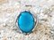 Turquoise Silver Signet Ring of About 12 Karats 10