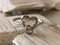 Gold Heart Ring 18k Diamond 6