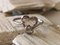 Gold Heart Ring 18k Diamond, Image 6