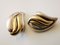 Clip Earrings Silver and Vermeil, Set of 2 6