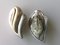 Clip Earrings Silver and Vermeil, Set of 2 5