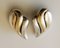 Clip Earrings Silver and Vermeil, Set of 2 1