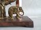 Mid-Century Copper and Brass Elephant Table Lamp, Image 8