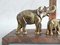 Mid-Century Copper and Brass Elephant Table Lamp 7