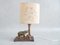 Mid-Century Copper and Brass Elephant Table Lamp, Image 1