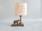 Mid-Century Copper and Brass Elephant Table Lamp, Image 10