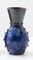 Mid-Century Deep Blue Vases, Germany, 1950s, Set of 2, Image 2
