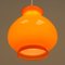 Orange Opalglas Pop Lampe, 1960er 3