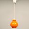 Orange Opalglas Pop Lampe, 1960er 5