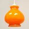 Orange Opalglas Pop Lampe, 1960er 1