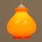 Orange Opalglas Pop Lampe, 1960er 4