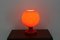 Rote Glas Tischlampe von Stefan Tabery, 1960er 3