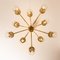 Tube Rod Brass Chandelier by Gaetano Sciolari for Lightolier, 1960s, Image 4