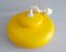 Mid-Century Yellow Plastic UFO Pendant Lamp 5