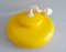 Mid-Century Yellow Plastic UFO Pendant Lamp, Imagen 5