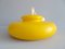 Mid-Century Yellow Plastic UFO Pendant Lamp 4