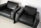Black Leather Korium Lounge Chairs by Tito Agnoli for Matteo Grassi, 1988, Set of 2 6