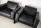 Black Leather Korium Lounge Chairs by Tito Agnoli for Matteo Grassi, 1988, Set of 2, Image 6
