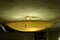 Lámpara de techo Mid-Century de fibra de vidrio amarilla y latón, años 50, Imagen 7