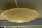 Mid-Century Ceiling Lamp in Yellow Fiberglass and Brass, 1950s 1