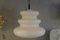 Lampada da soffitto Mid-Century in vetro bianco di Peill & Putzler, anni '60, Immagine 1