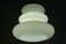 Lampada da soffitto Mid-Century in vetro bianco di Peill & Putzler, anni '60, Immagine 3
