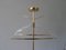 Height Adjustable Brass & Acrylic Glass Valet from Vereinigte Werkstätten Collection, 1950s 5