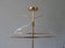 Höhenverstellbarer Stummer Diener aus Messing & Acrylglas von Vereinigte Werkstätten Collection, 1950er 5