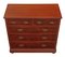 Victorian Flame Mahogany Chest of Drawers, 1900s 7