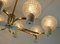 Large Mid-Century Chrome Metal Chandelier with 8 Glass Balls, 1960s 3