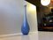 Himmelblaue Vase mit Langem Hals von Murano, 1960er 1