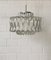 Deutsche Mid-Century Glas Deckenlampe, 1960er 3