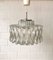 Deutsche Mid-Century Glas Deckenlampe, 1960er 1