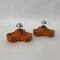 Orange Ceramic Wall Lights, 1970s, Set of 2, Image 7