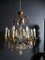 Antique Wrought Iron and Gilded Cage Chandelier 10