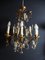 Antique Wrought Iron and Gilded Cage Chandelier 7
