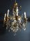 Antique Wrought Iron and Gilded Cage Chandelier 8