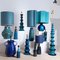 Large Table Lamps with Silk Lampshade, 1960s, Set of 2, Image 18