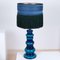 Large Table Lamps with Silk Lampshade, 1960s, Set of 2, Image 13