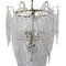 Italienischer Murano-Kronleuchter aus geblasener Murano-Spitze aus Klarglas von Toni Zuccheri für Venini, 1960er Jahre 3