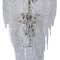 Italienischer Murano-Kronleuchter aus geblasener Murano-Spitze aus Klarglas von Toni Zuccheri für Venini, 1960er Jahre 5