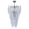 Italienischer Murano-Kronleuchter aus geblasener Murano-Spitze aus Klarglas von Toni Zuccheri für Venini, 1960er Jahre 4