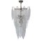 Italienischer Murano-Kronleuchter aus geblasener Murano-Spitze aus Klarglas von Toni Zuccheri für Venini, 1960er Jahre 2