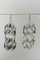 Boucles d'Oreilles Ruban en Argent par Liisa Vitali, 1968, Set de 2 1